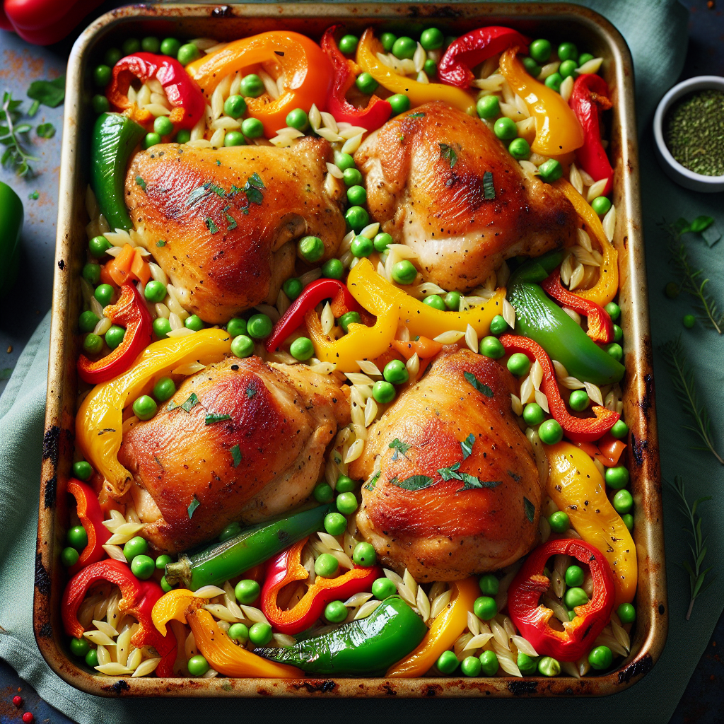 Easy Chicken & Orzo Tray Bake: A Quick, Healthy Family Meal